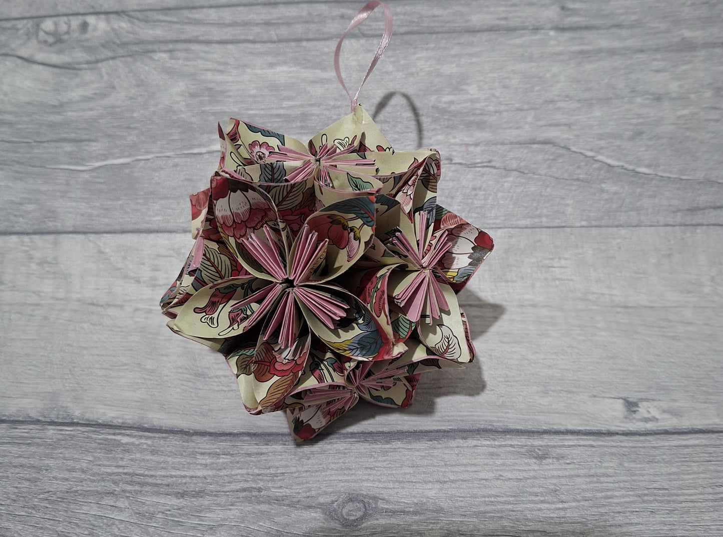 Antique Flowers Origami Flower Ball