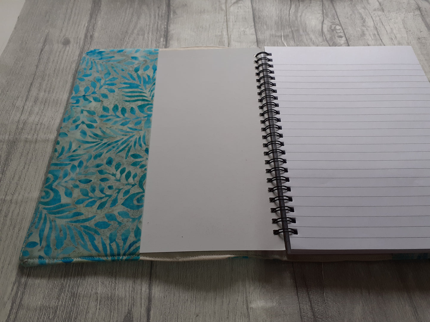 Batik Blue A5 notebook cover