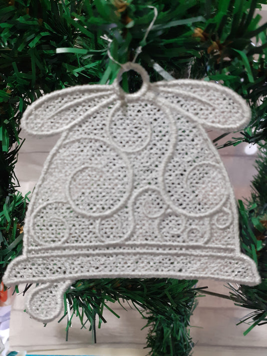 Bell - Embroidered tree decoration